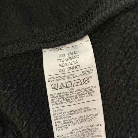 Old Navy 2 PC Fleece Jogger Sweat Shorts Drawstring Navy & Black Size XXL Tall - Picture 7 of 10